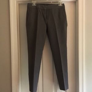 Ann Taylor Factory gray ankle length pants. Signature curvy cut size 0.